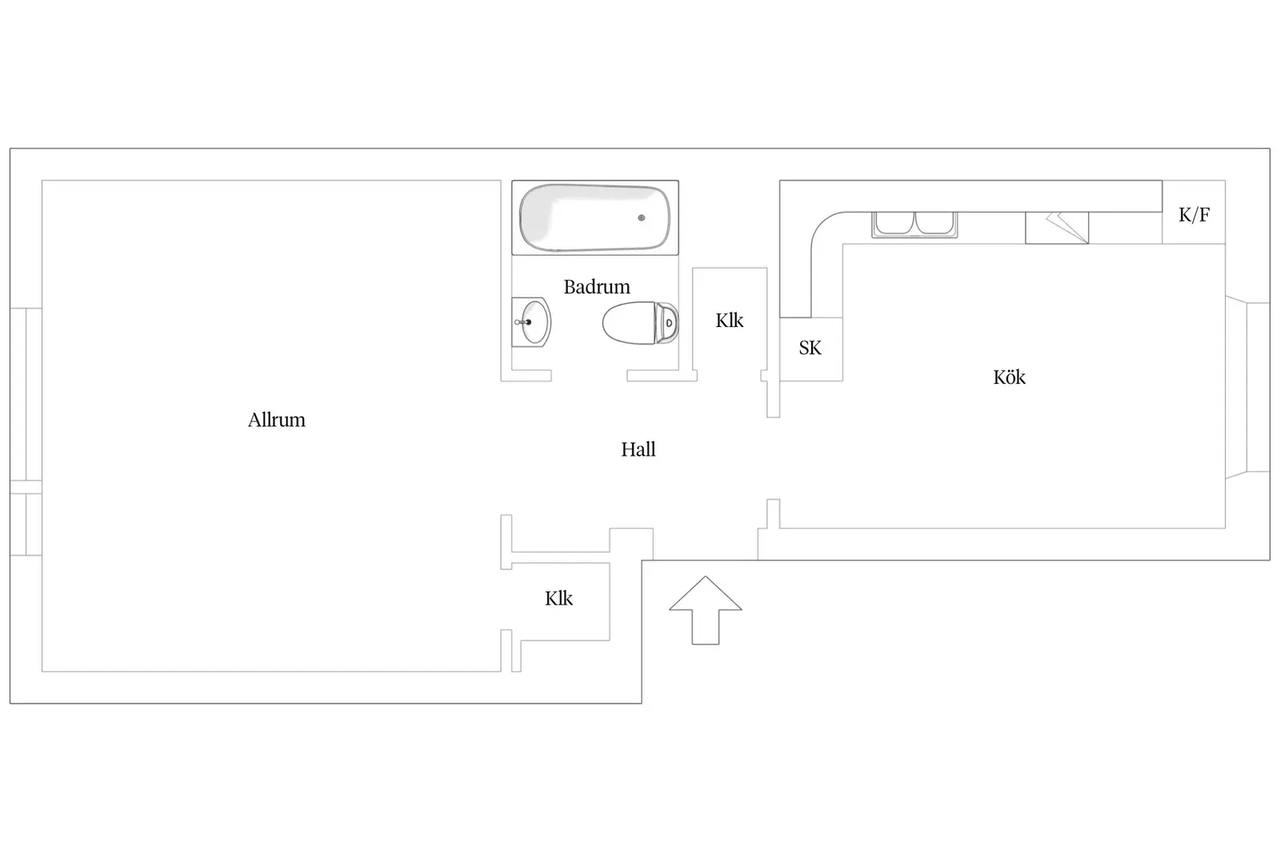 Planritning för Oterdahlsgatan 9A
