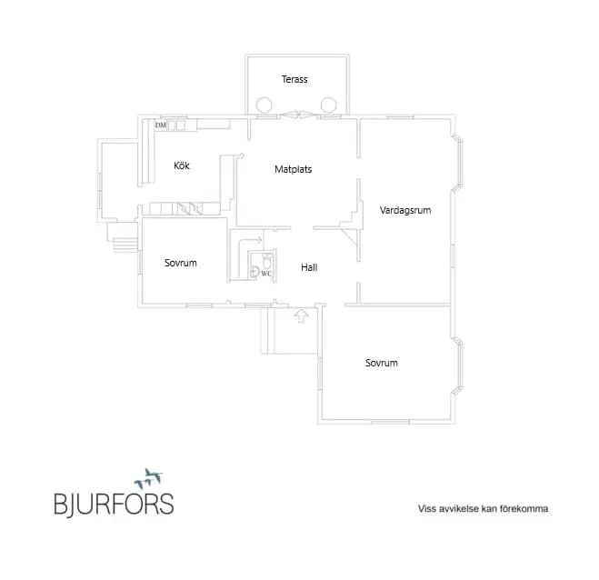 Floor plan for Timmerviksvägen 20