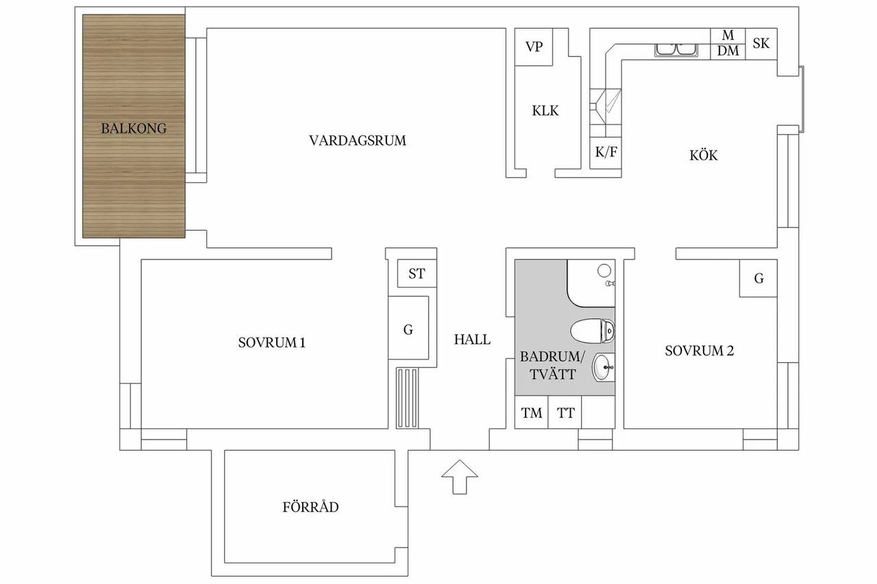 Planritning för Lupinvägen 22