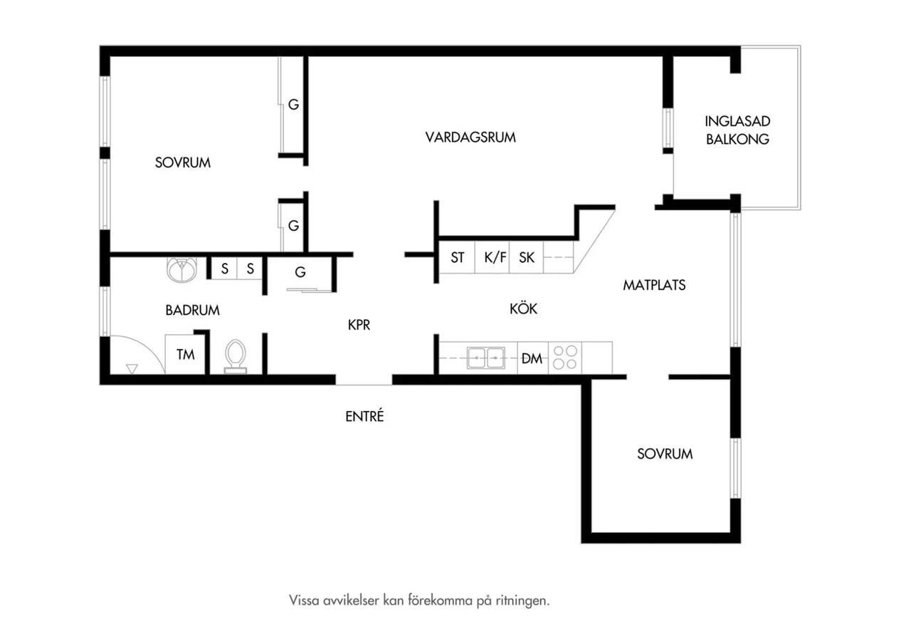 Planritning för Umeågatan 8A