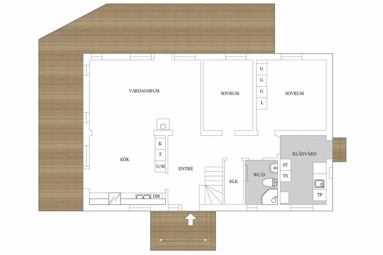 Floor plan for Aniaravägen 5