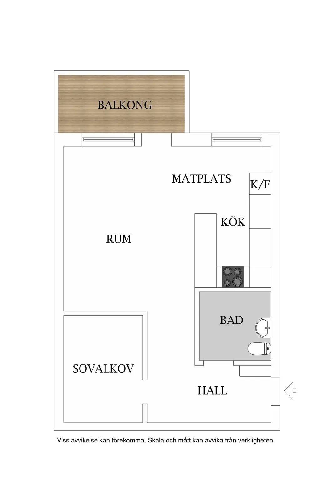 Floor plan for Stavangergatan 60