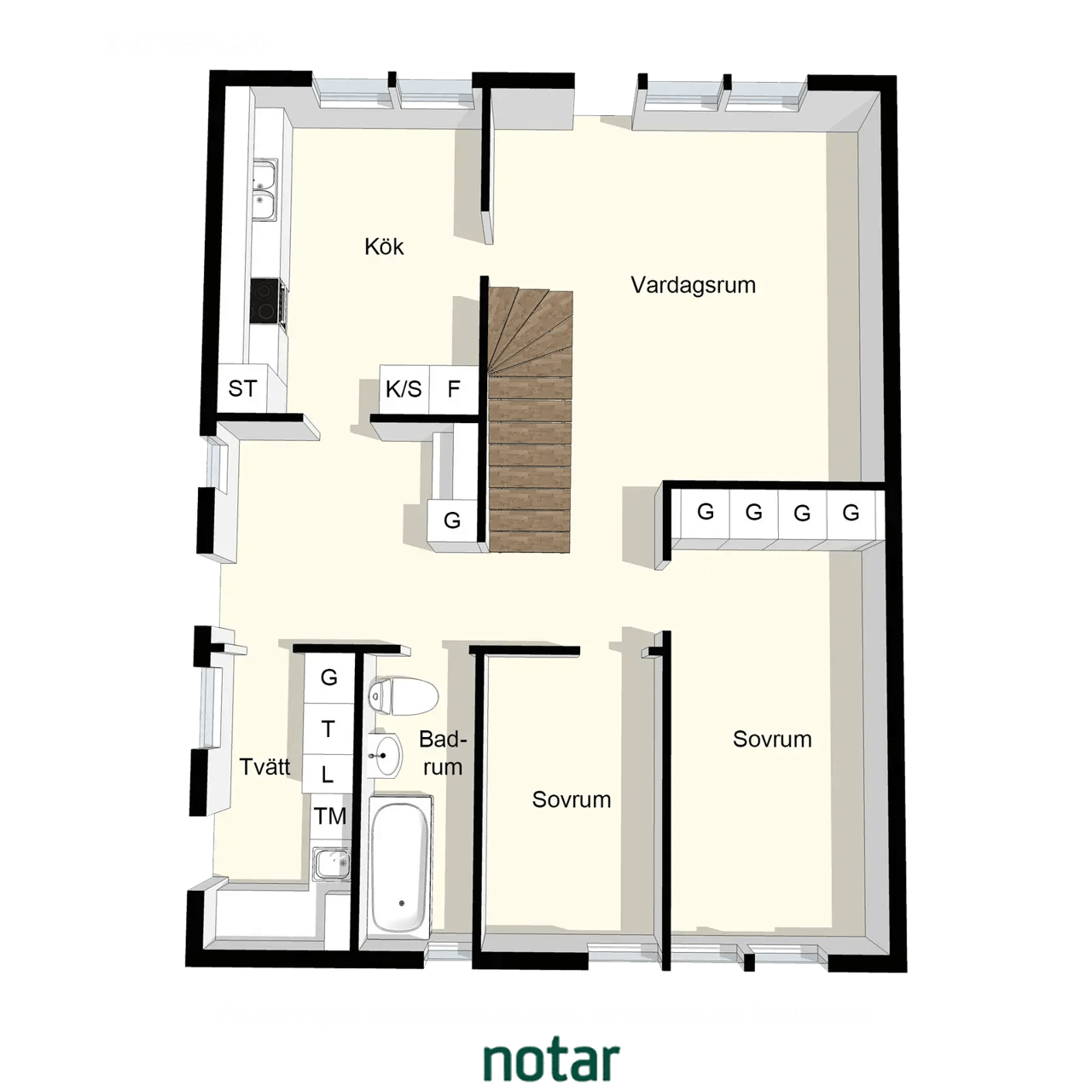 Floor plan for Åldermannavägen 16