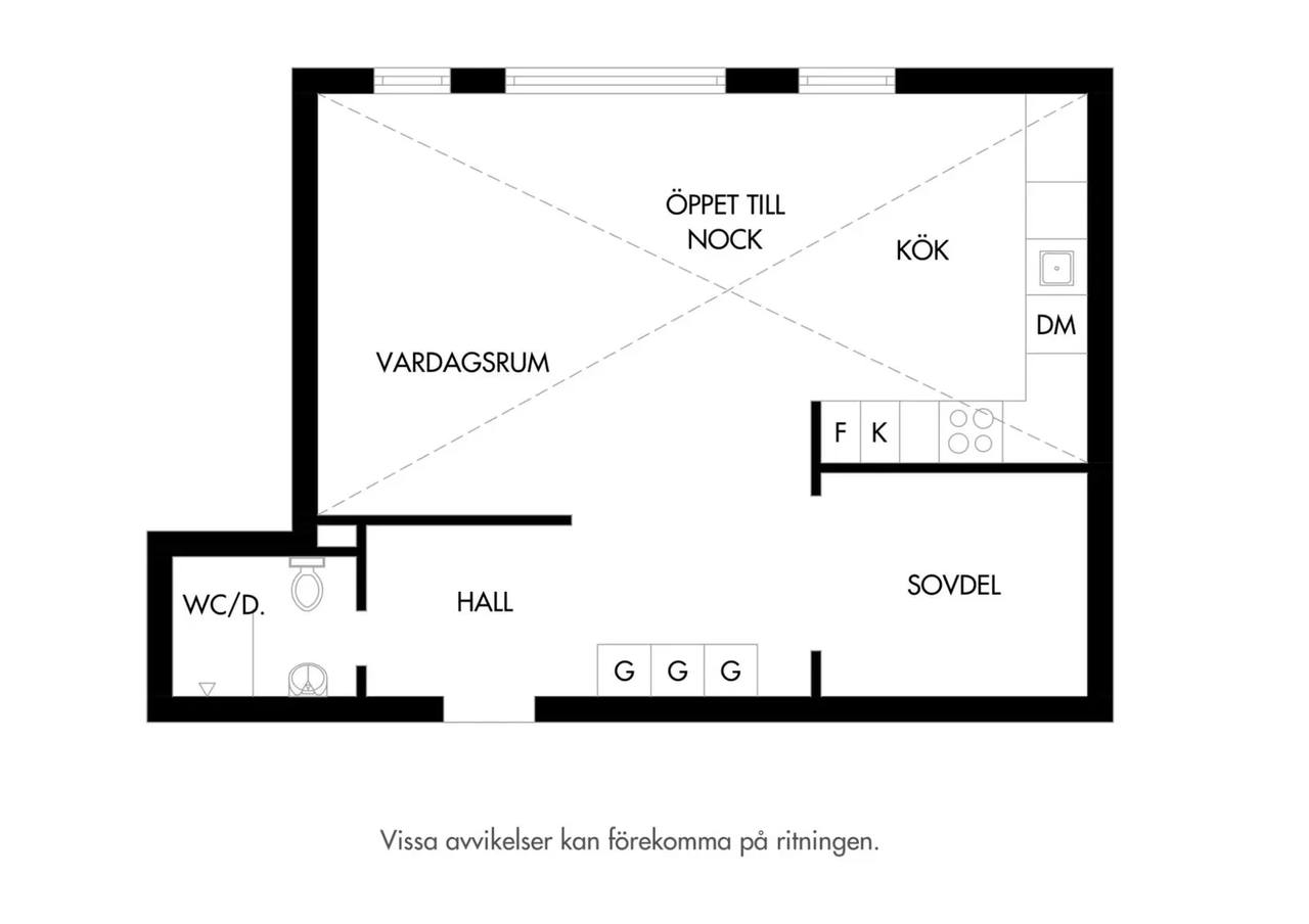 Floor plan for Kilian Zollsgatan 21B