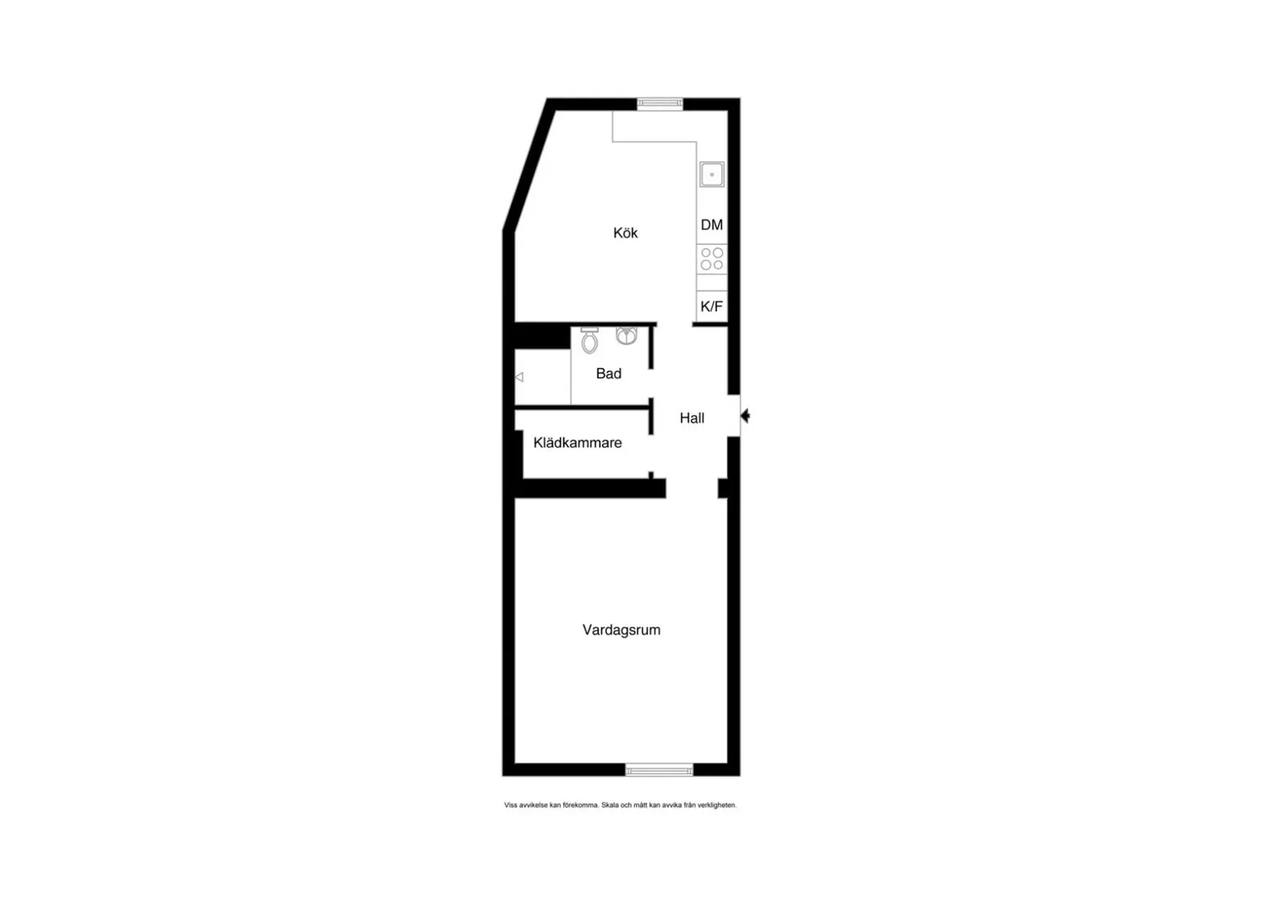 Floor plan for Västra Tullgatan 8