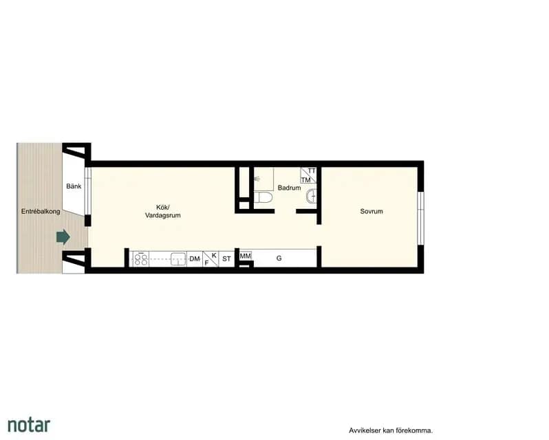 Floor plan for Gamla Enköpingsvägen 152