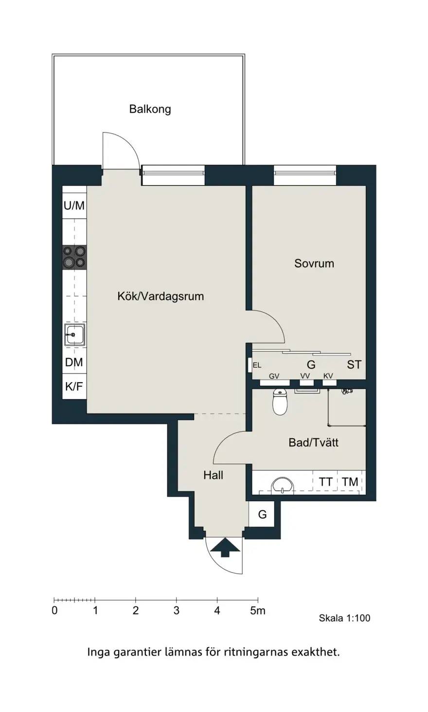 Floor plan for Jeanssongatan 17