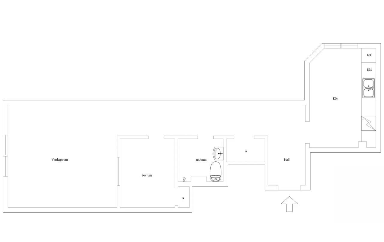 Planritning för Råstensgatan 6