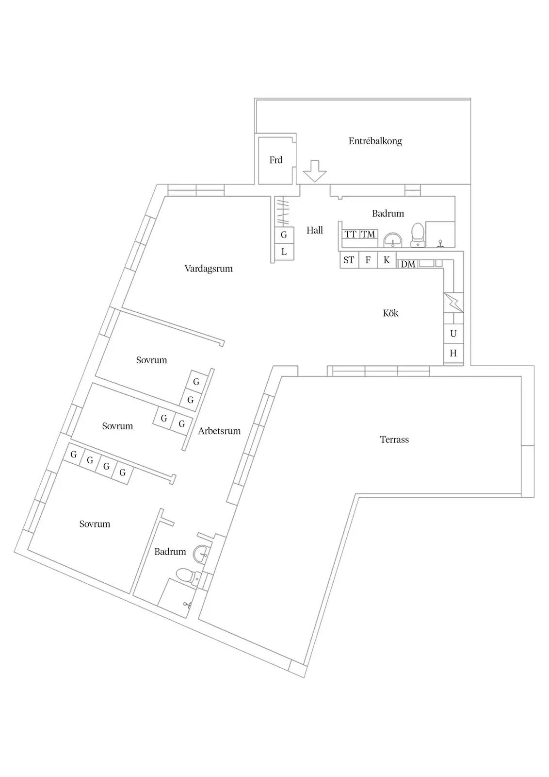Floor plan for Lech Walesas gata 42