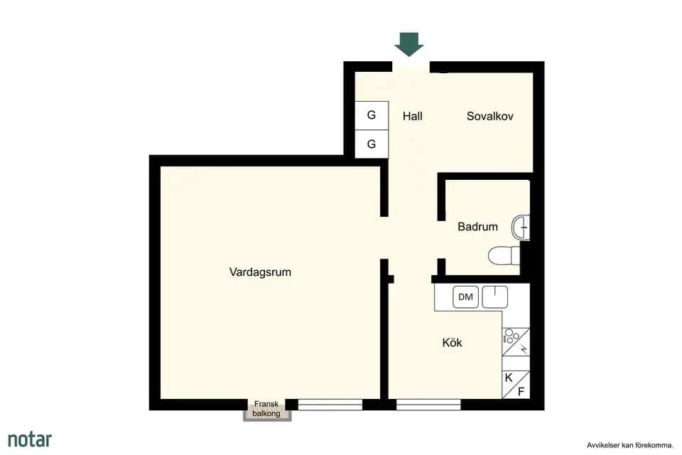 Floor plan for Kvarnplan 1