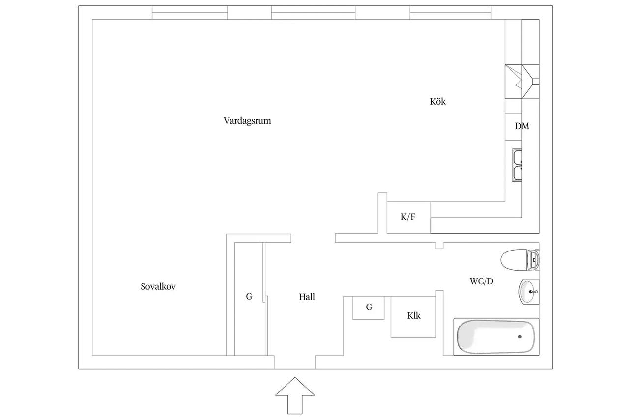 Floor plan for Liedbergsgatan 37C
