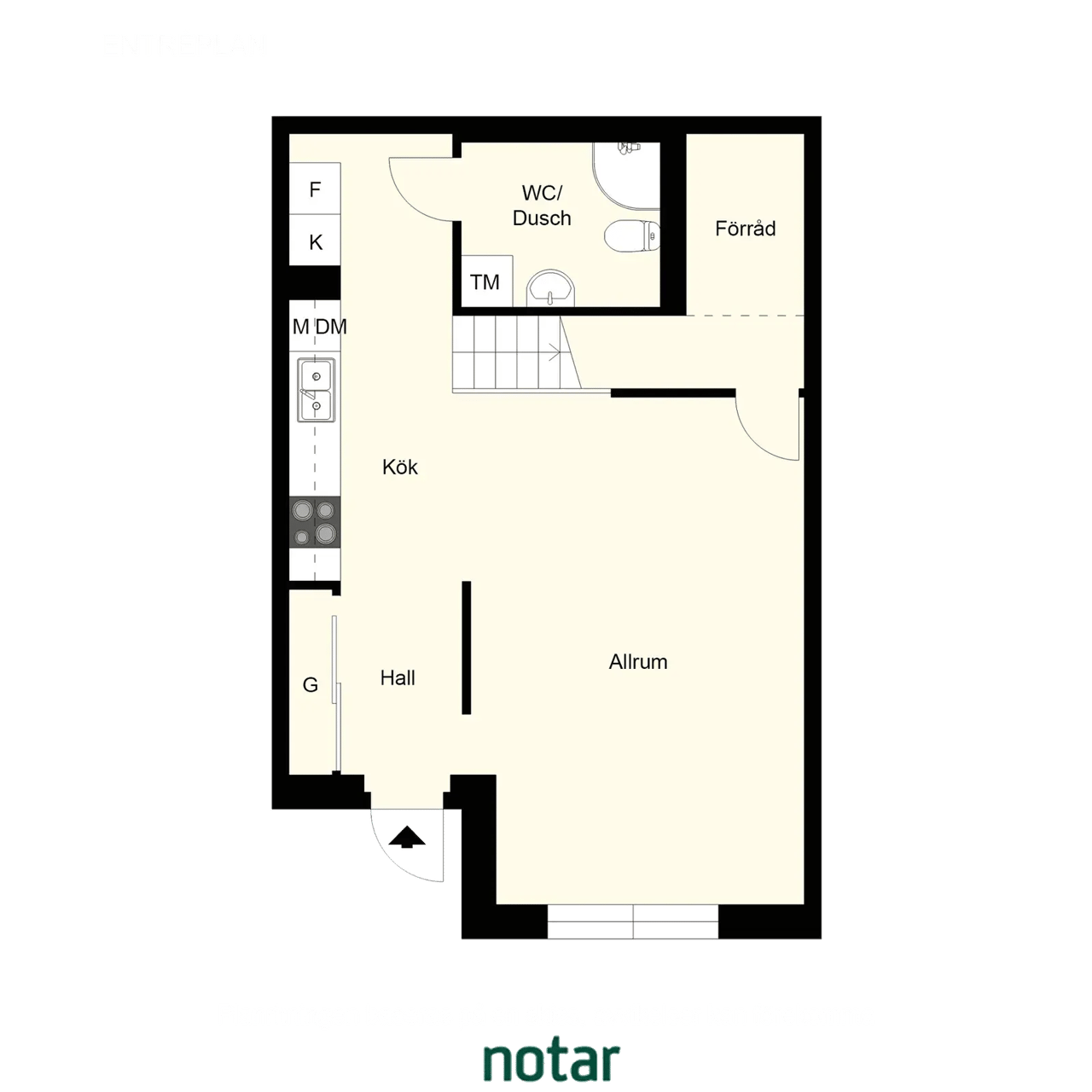 Floor plan for Tingstorget 12A