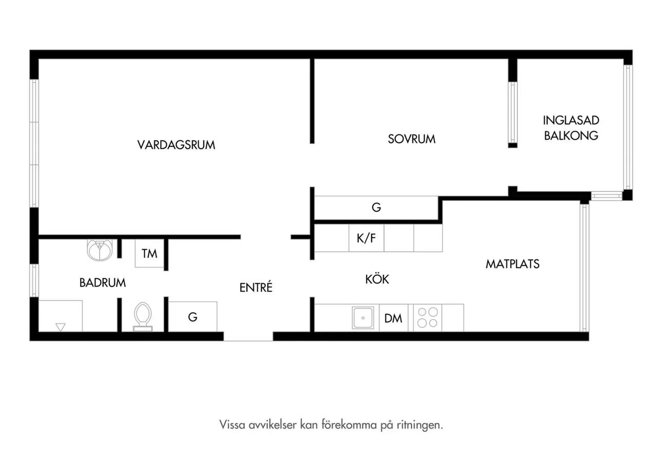 Planritning för Umeågatan 8A