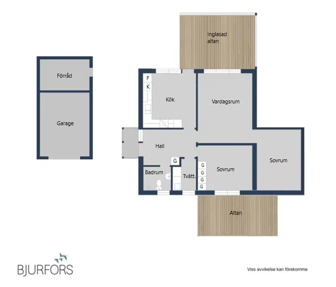 Floor plan for Kvällsgränd 14