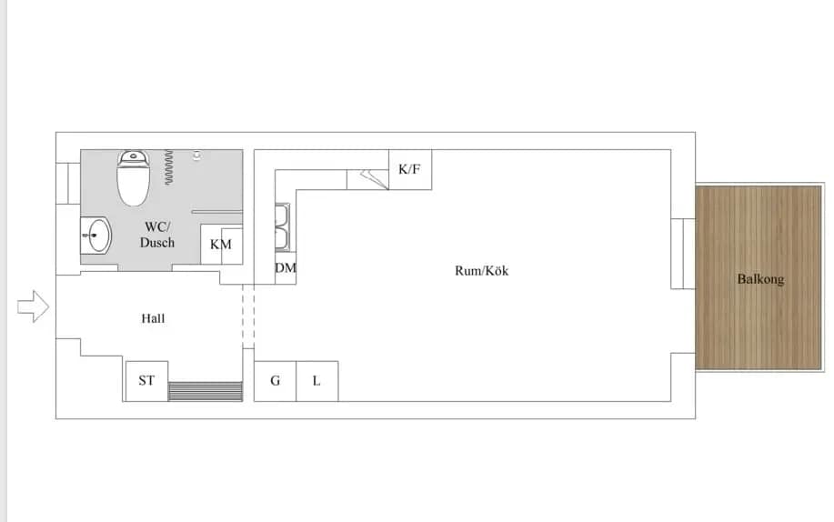 Floor plan for Odensalavägen 46