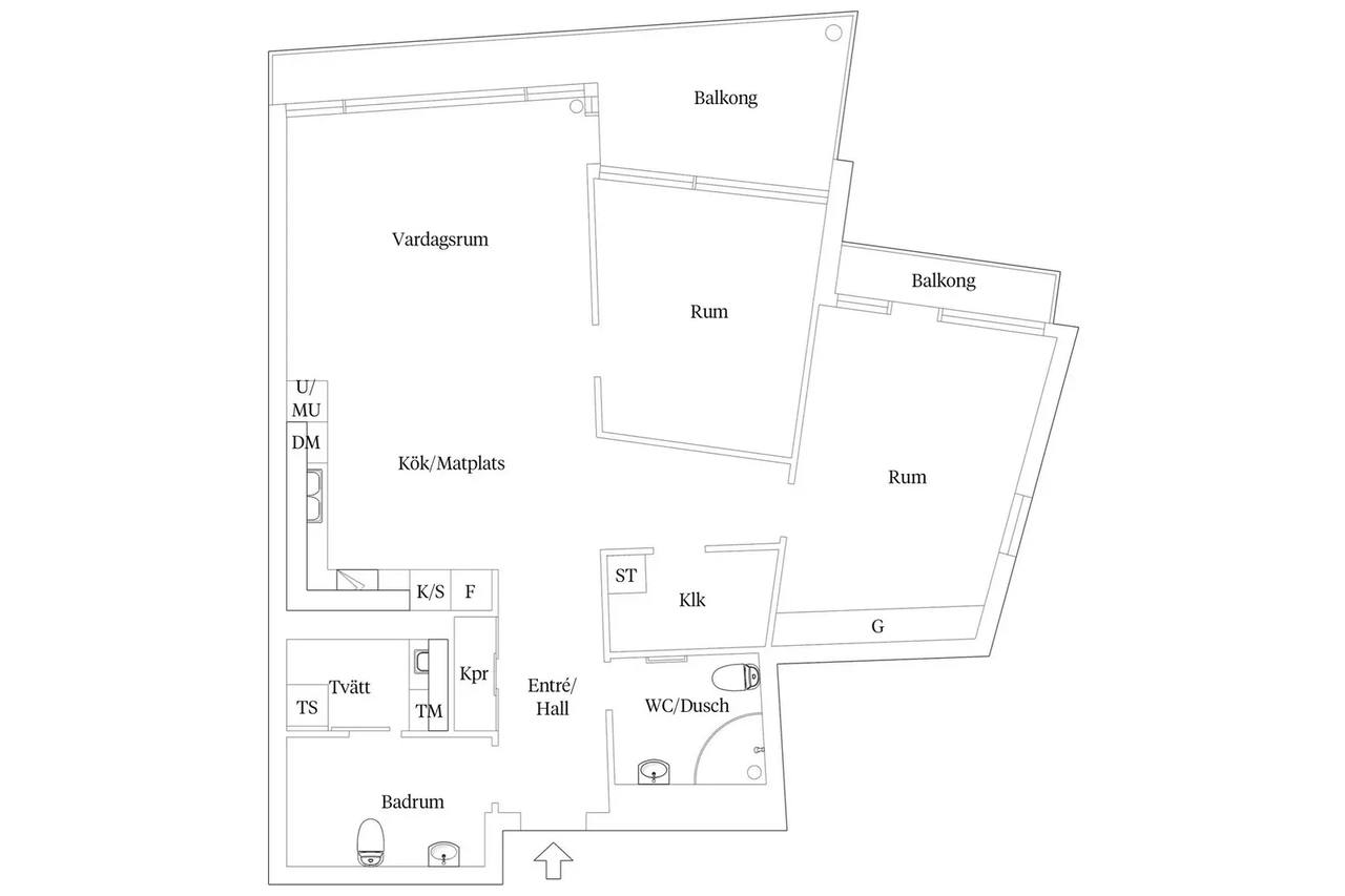 Floor plan for Vipemöllevägen 101