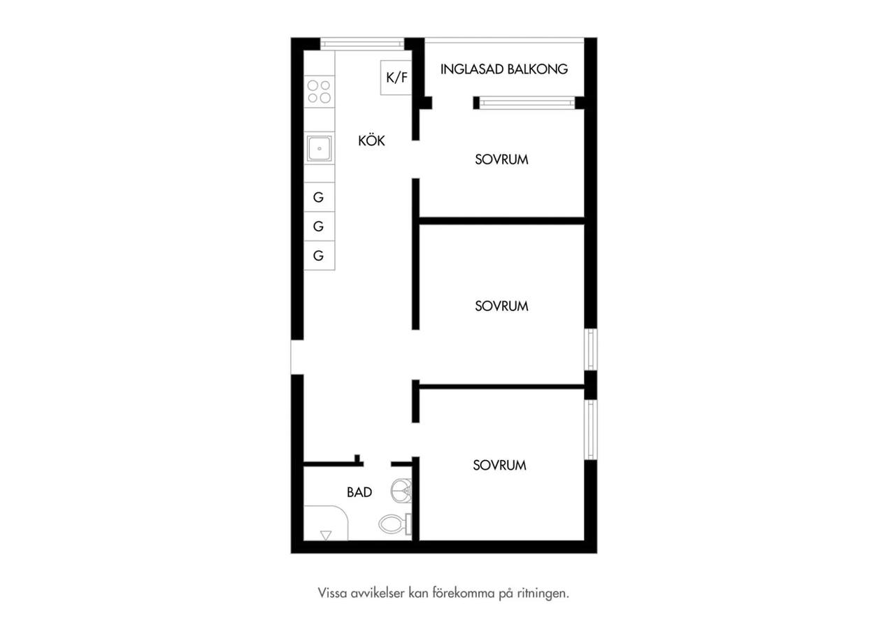 Planritning för Dalbovägen 7B