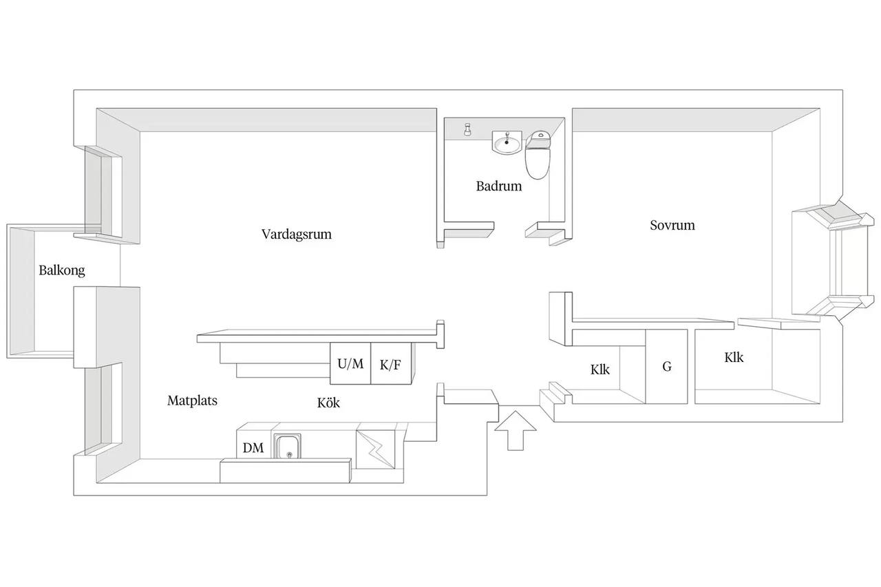 Planritning för Tranemansgatan 44