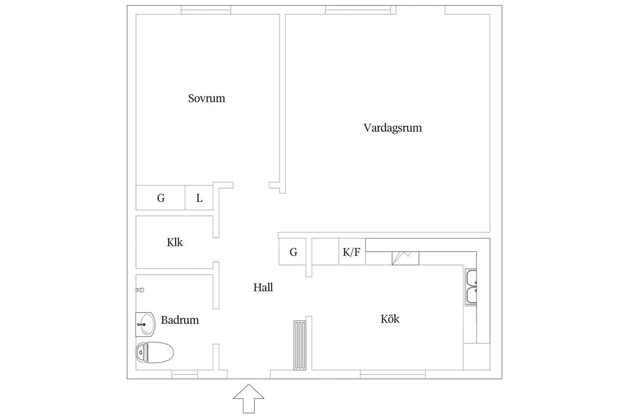Planritning för Slipstensvägen 9
