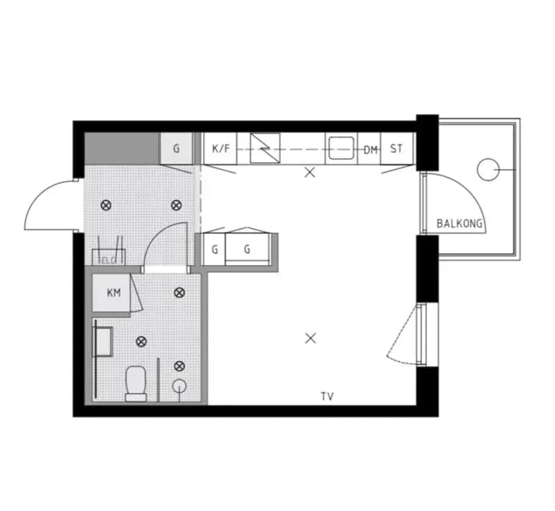 Floor plan for Vintergatan 2D