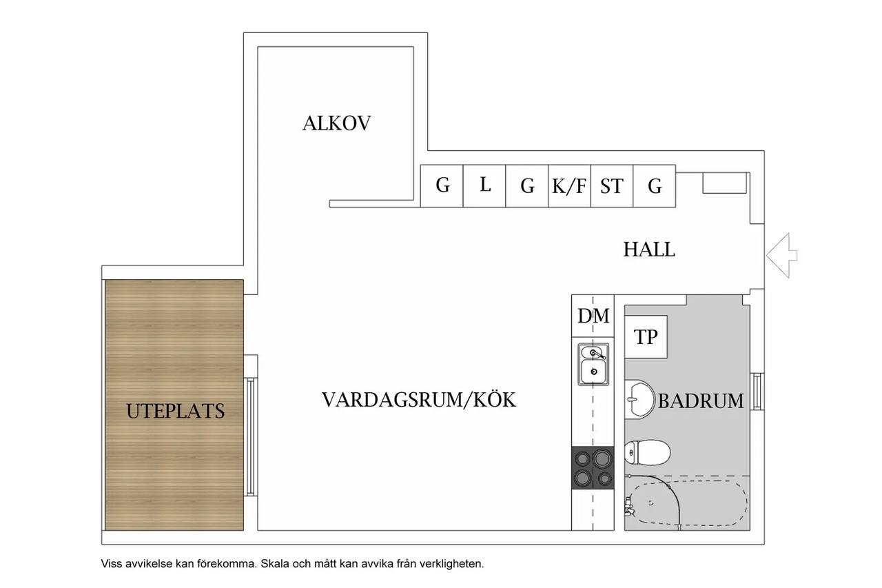 Floor plan for Gripengatan 26