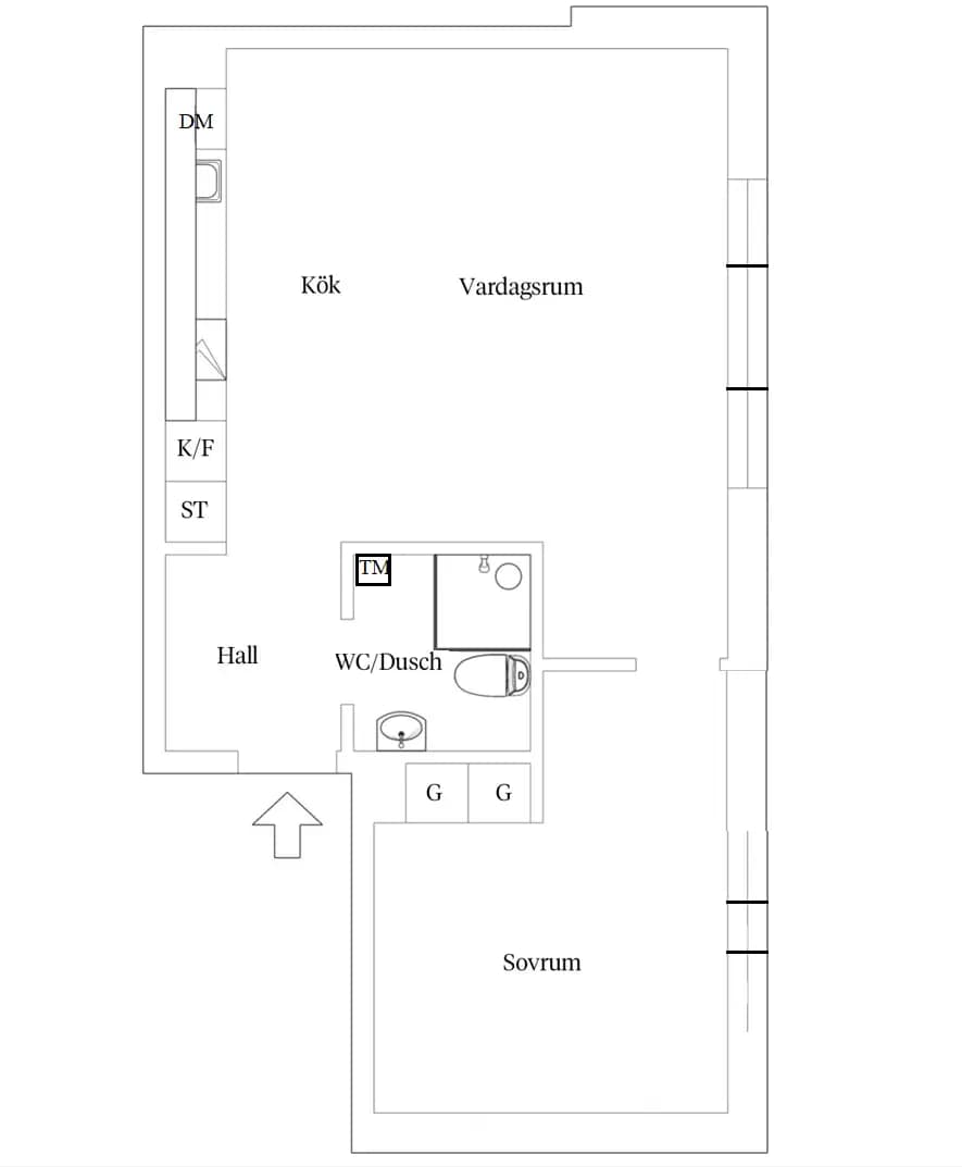 Planritning för Vidarstigen 2