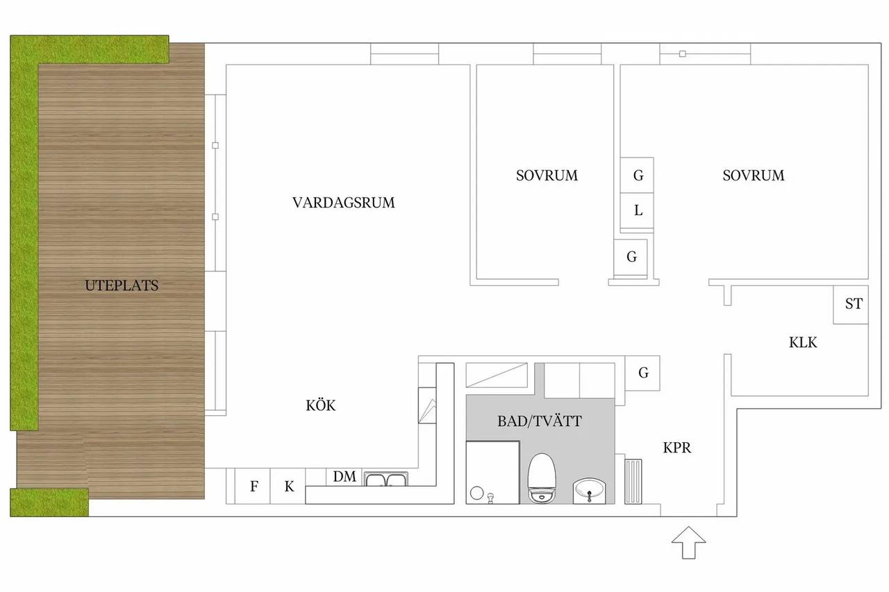 Planritning för Patentgatan 16