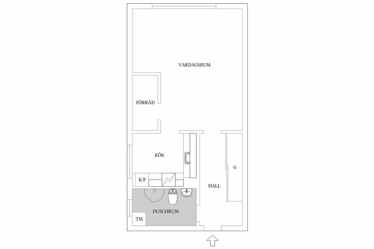 Floor plan for Norregårdsvägen 7C