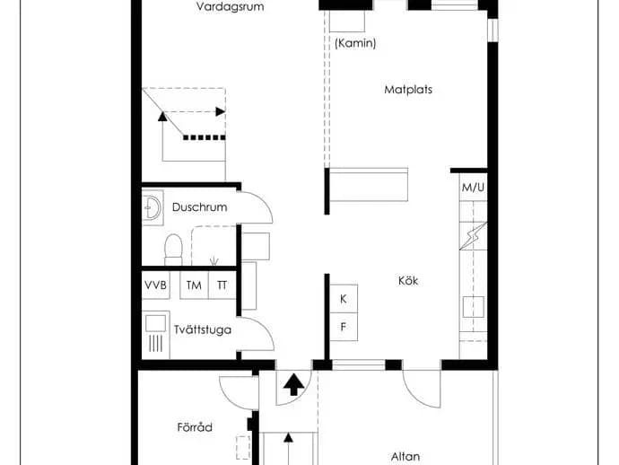 Planritning för Sjöbackestigen 44