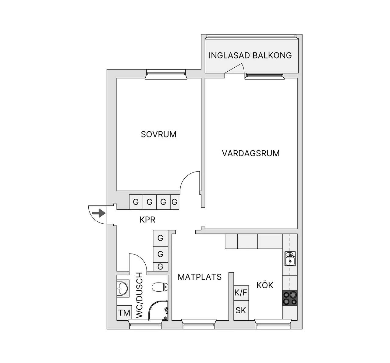 Planritning för Ågårdsvägen 41