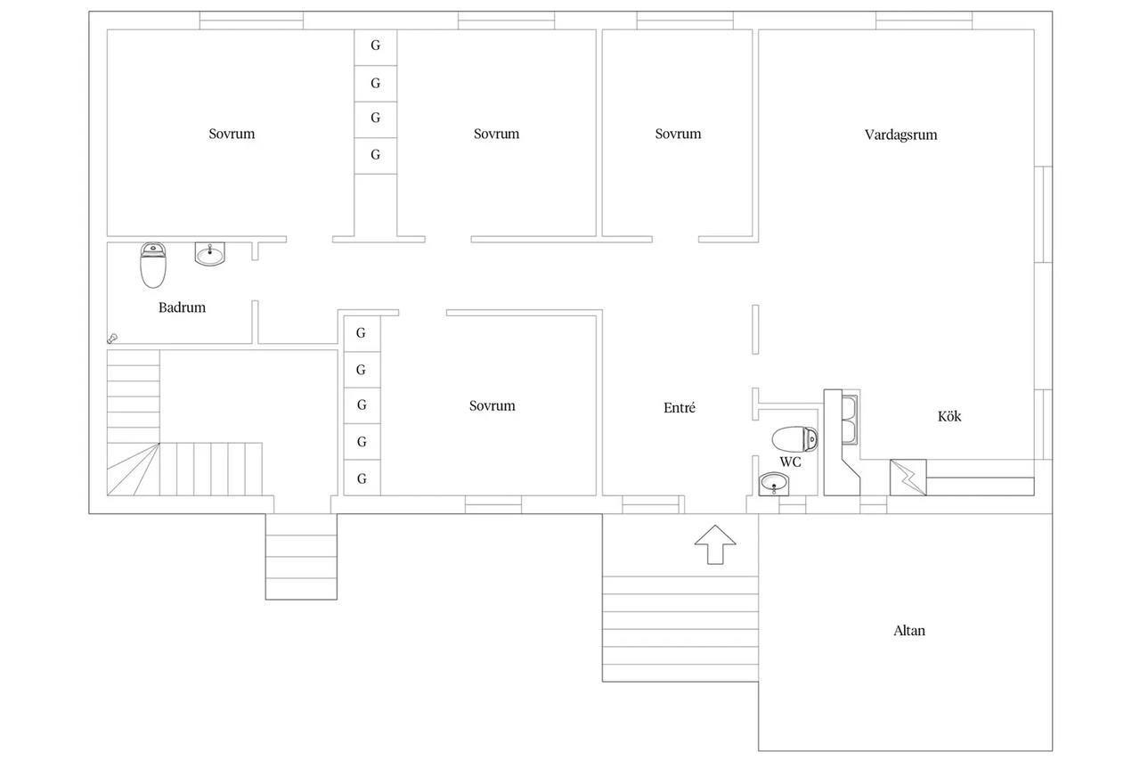Floor plan for Kornhall 160
