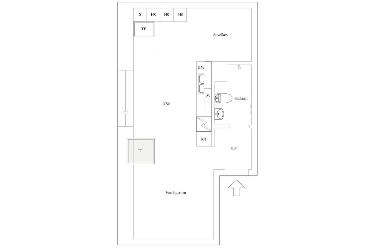 Planritning för Brämaregatan 9A
