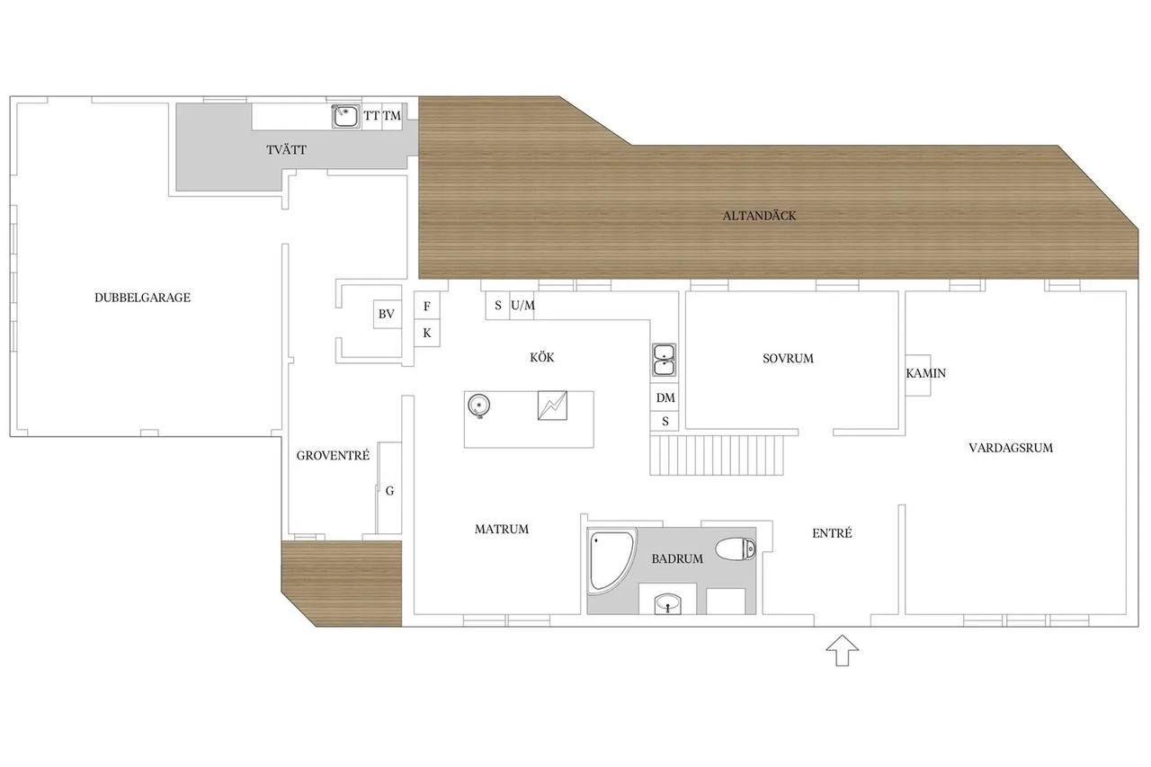 Floor plan for Torpa Skoghem 1