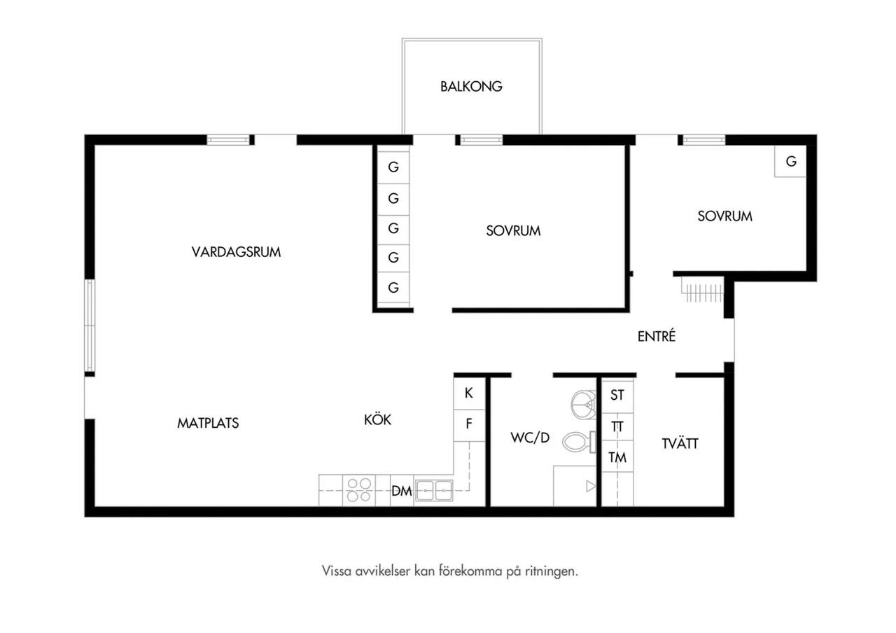 Floor plan for Bygatan 1
