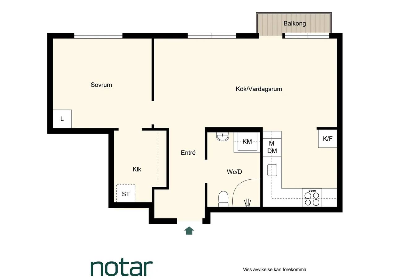 Planritning för Järva skjutbaneväg 31