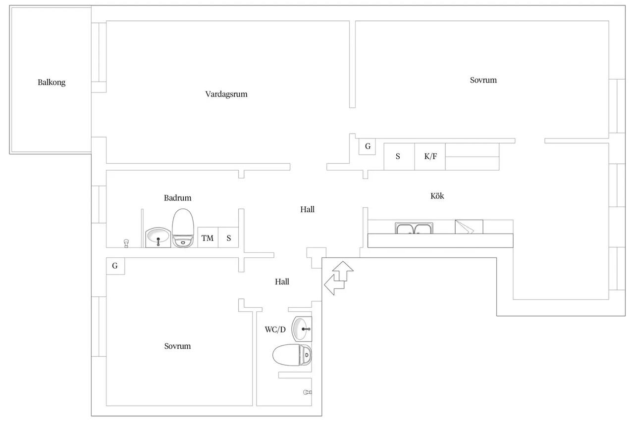 Floor plan for Bollmoravägen 102