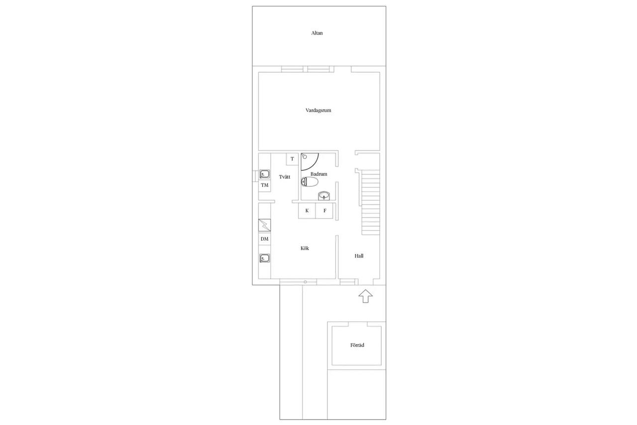 Floor plan for Grindstolpen 8