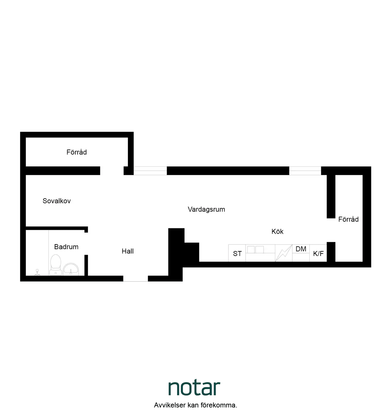 Floor plan for Kullagatan 4B