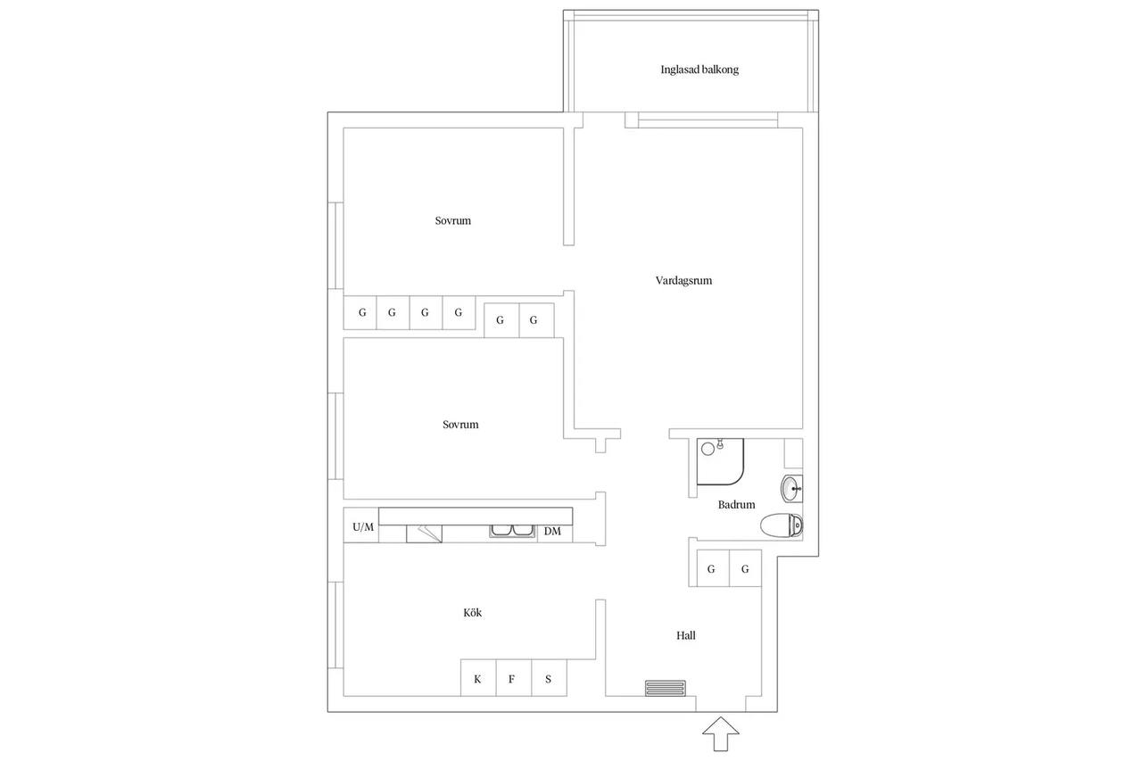 Floor plan for Liedbergsgatan 57