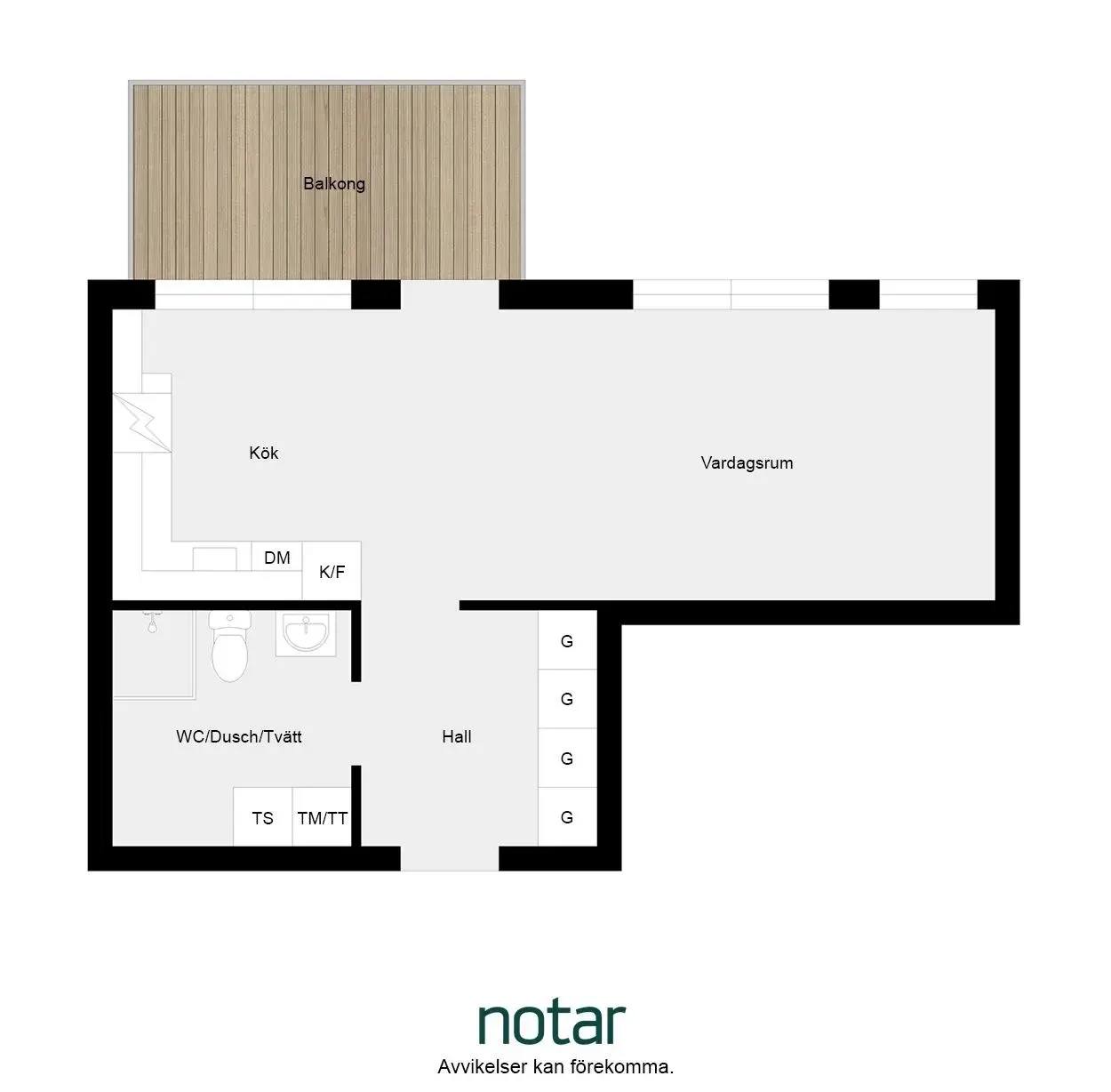 Floor plan for Östra Storgatan 166