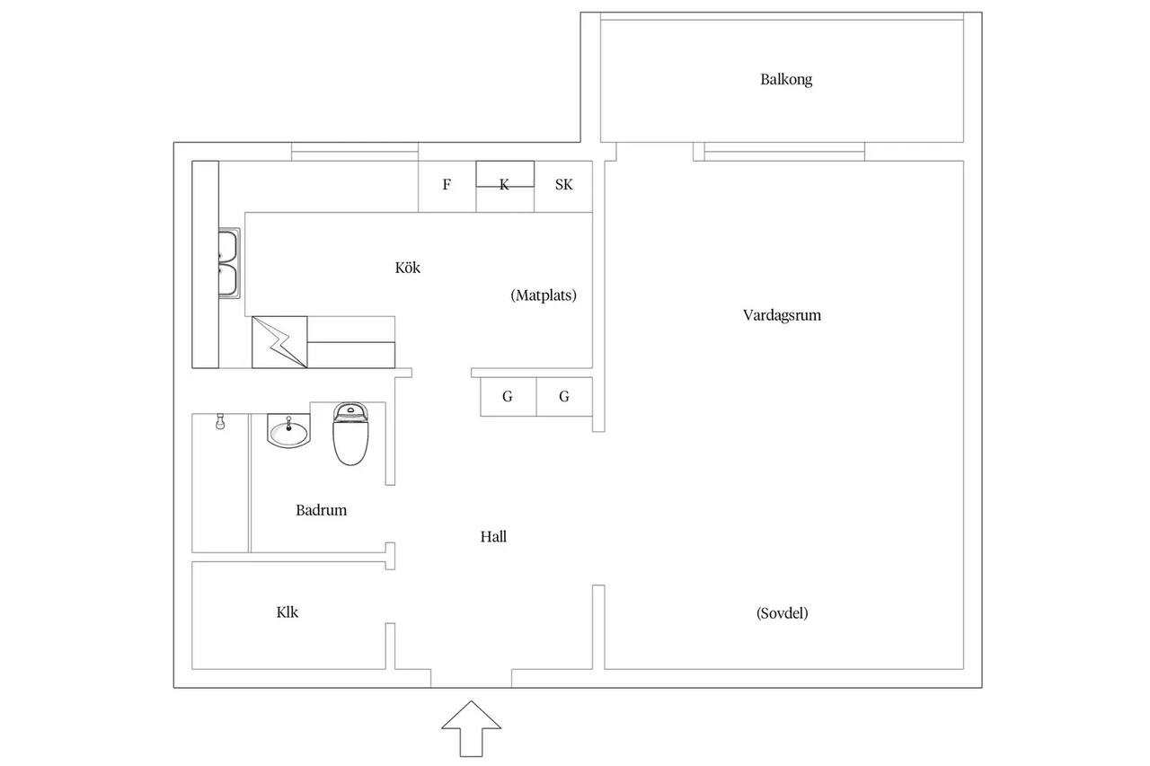 Floor plan for Veragatan 10