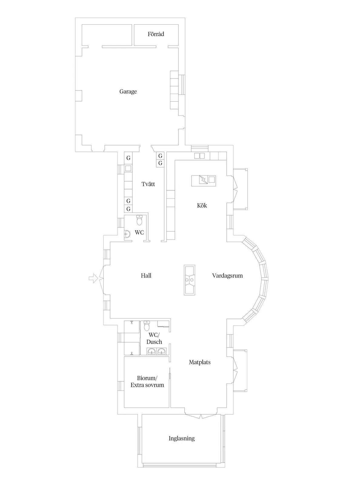 Floor plan for Alderholmsvägen 14