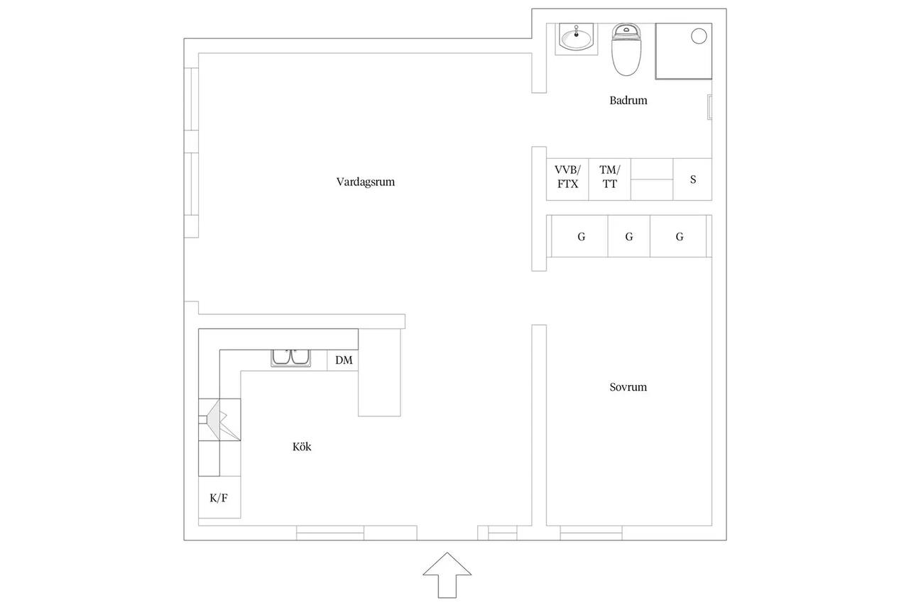 Floor plan for Södra Ringvägen 27