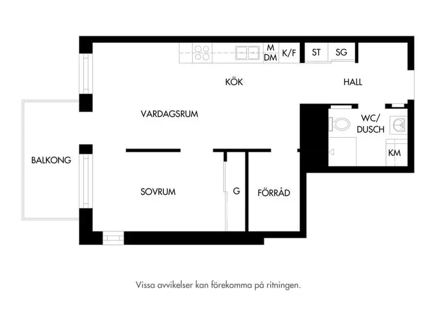 Floor plan for Lilla Varvsgatan 29A