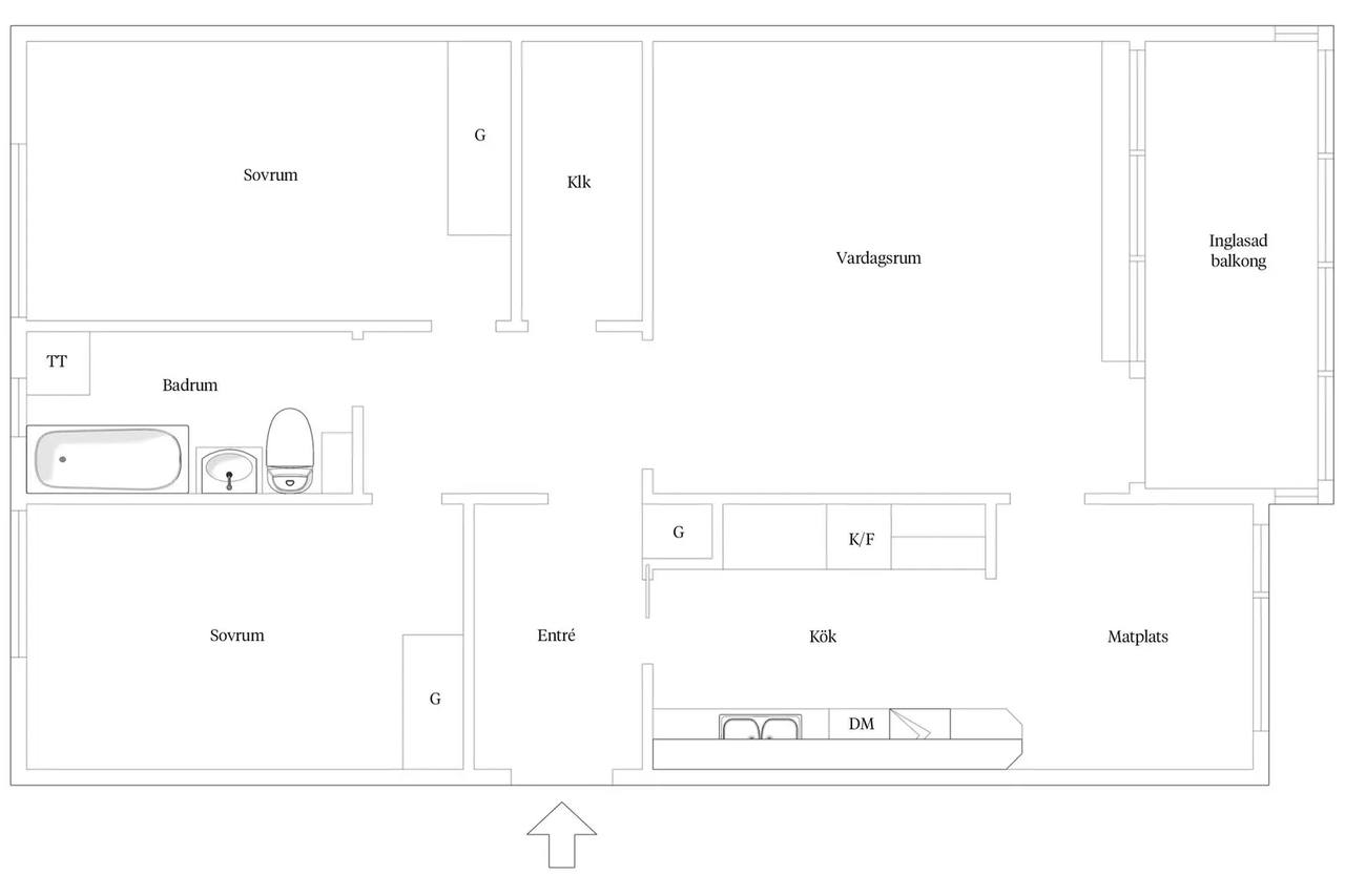 Floor plan for Stenbocksgatan 15A