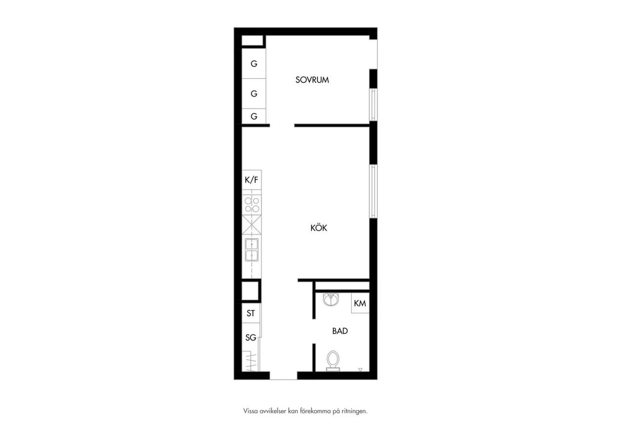 Floor plan for Bomgatan 14