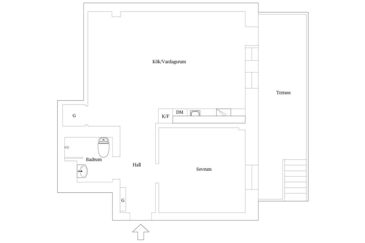 Floor plan for Ulvsundavägen 3