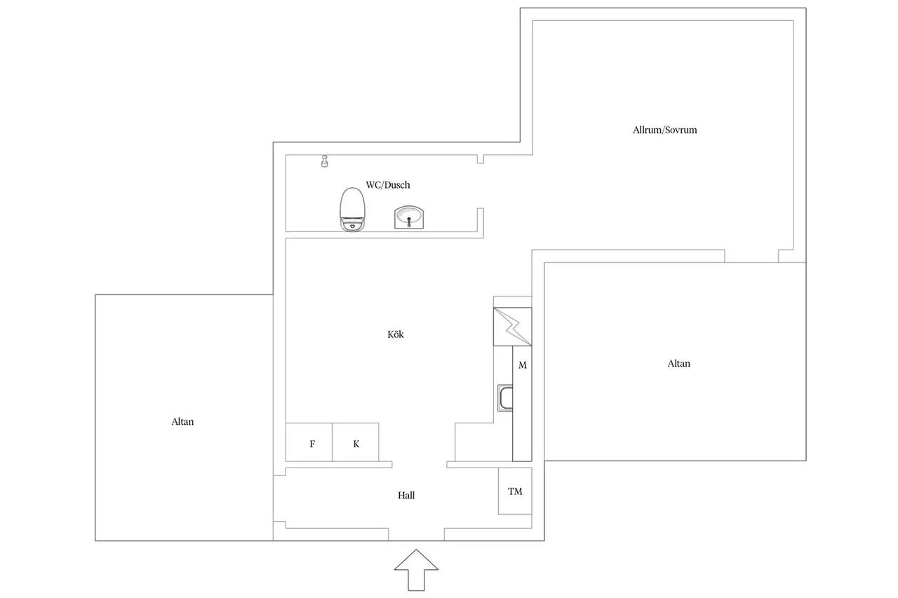 Floor plan for Väländarundan 5B