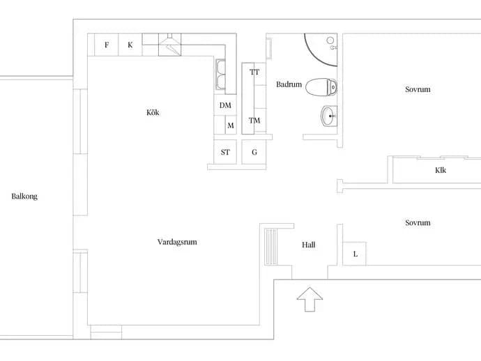 Floor plan for Öjabyvägen 25B