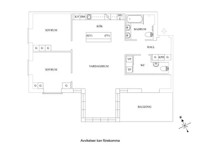 Floor plan for Lantbrukets väg 1